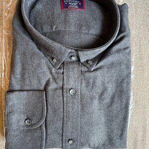 NWT: Men's UNTUCKit Classic, Casual Shirt - Gray XXL Slim